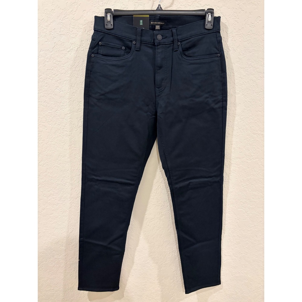 Banana Republic Mens 5 Pocket Pant Black 32x32 1620338 Solid Casual Trousers